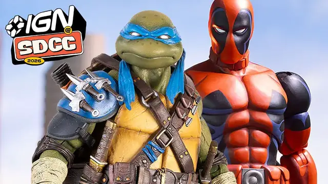 Video thumbnail for TMNT and Deadpool Get Awesome 1/6th Scale Figures From Mondo | Comic Con 2026