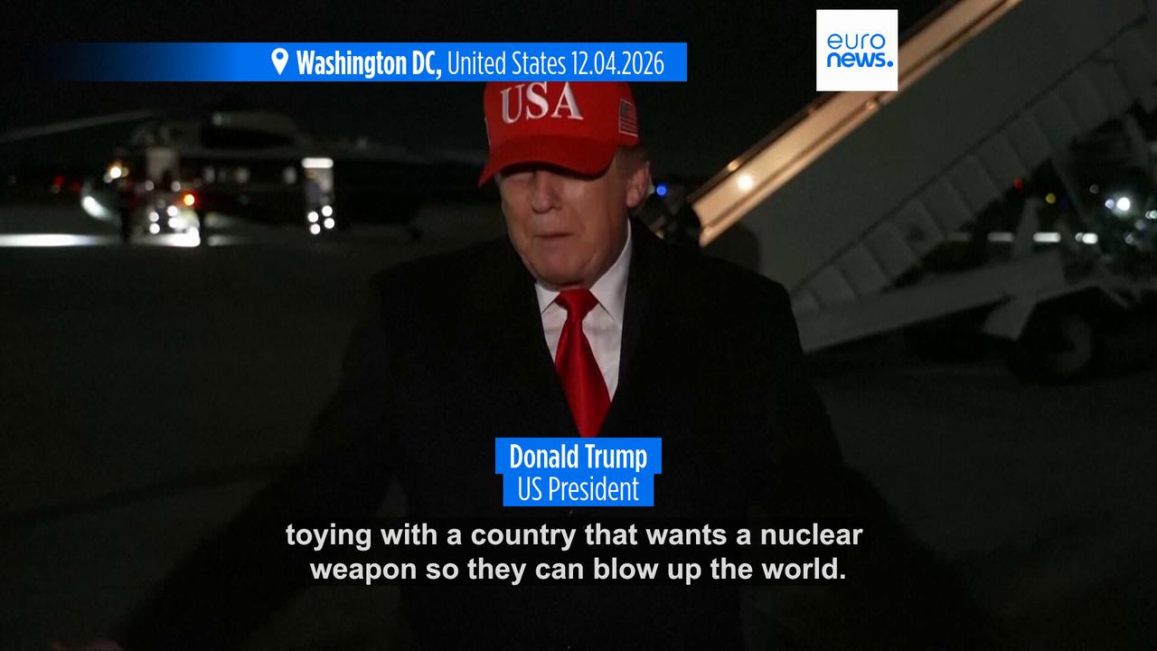 Video thumbnail for Trump lambasts Pope Leo XIV in ongoging feud with Catholic Church leader over Iran war