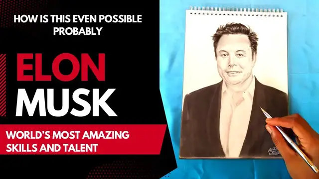 Video thumbnail for Elon Musk | world’s Most Amazing Skills And Talent | Top Talent art | Elon Musk art | Pencil Art