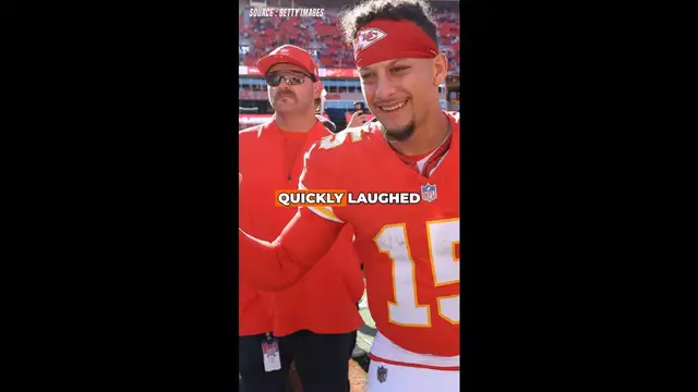 'Video thumbnail for Patrick Mahomes Scares Coach Reid With Chiefs Wave Celebration'
