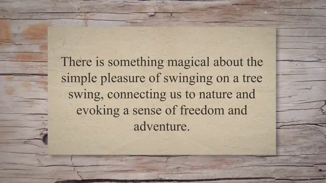 Video thumbnail for Swinging with Caution: Exploring the Safety of Tree Swings and How to Enjoy Them Responsibly