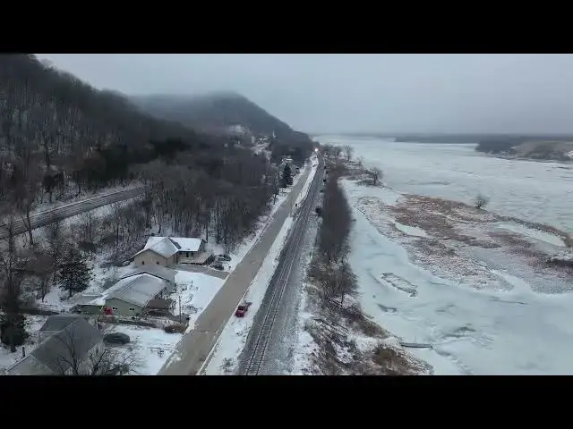 Video thumbnail for Trains outdoors in winter