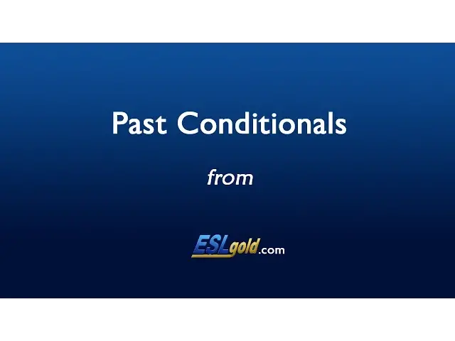 Video thumbnail for Free English Lessons:  Past Conditionals