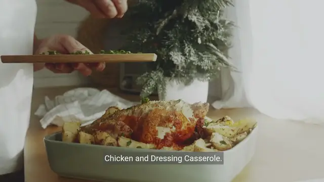 Video thumbnail for Easy Chicken and Dressing Casserole Recipe