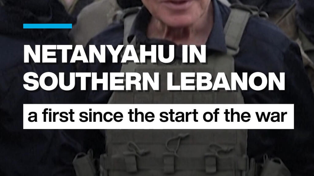 Video thumbnail for Netanyahu in southern Lebanon: A first since the start of the war