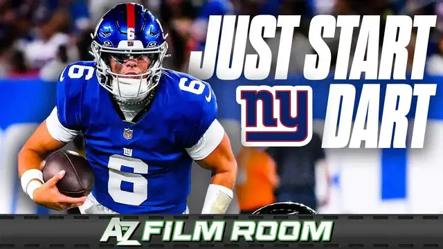 'Video thumbnail for a to z sports film room: jaxson dart film breakdown: should the giants start him over russell wilson? nfl analysis'