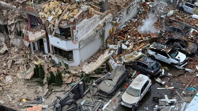 'Video thumbnail for At least four killed, dozens injured in Russian attacks on Ukraine's Kyiv'