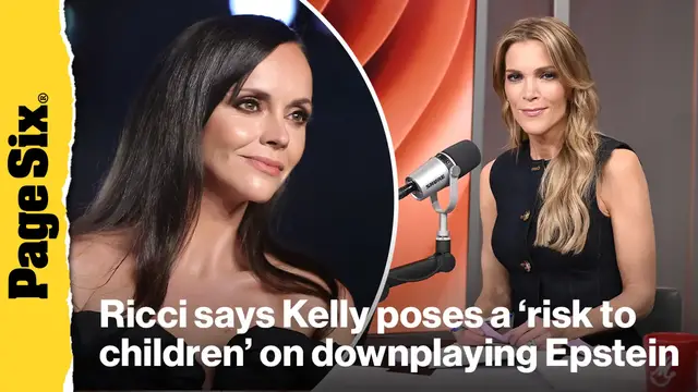 Video thumbnail for Christina Ricci says Megyn Kelly poses a 'risk to children' after minimizing Jeffrey Epstein's crimes