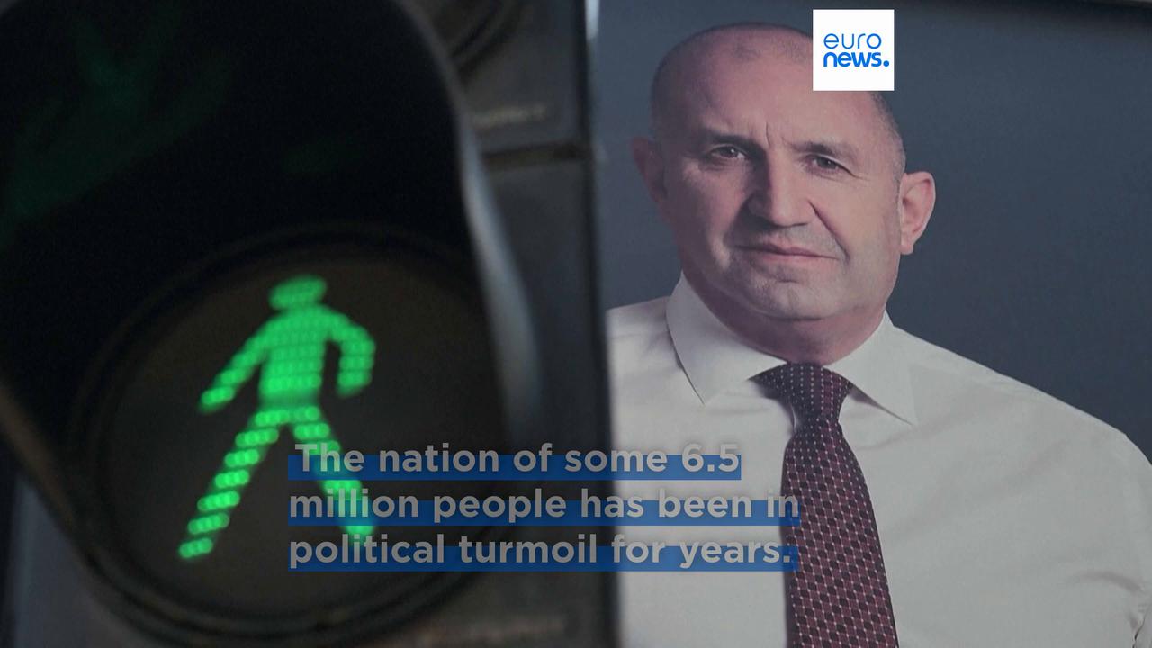 Video thumbnail for Bulgaria's former President Rumen Radev win parliamentary election by landslide