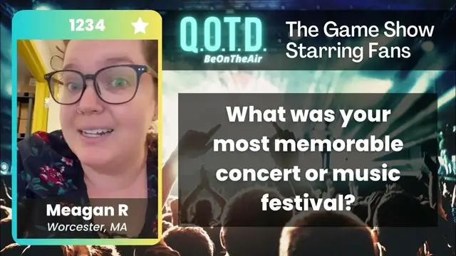 Video thumbnail for Our Favorite Answers: Meagan saw P!nk and NSYNC in concert as a kid. Lucky!