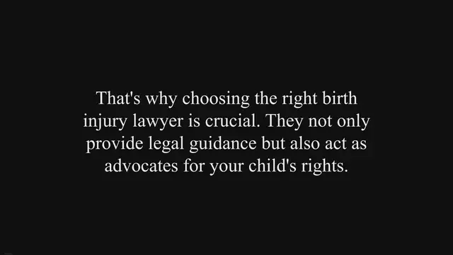 Video thumbnail for Choosing the Best Birth Injury Lawyer