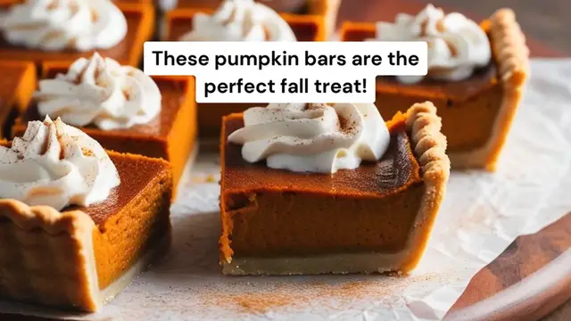 Video thumbnail for Pumpkin Bars Recipe