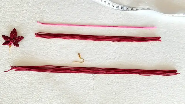 Video thumbnail for Elegant Macrame Flower Earrings 🌸 _ Easy DIY Tutorial