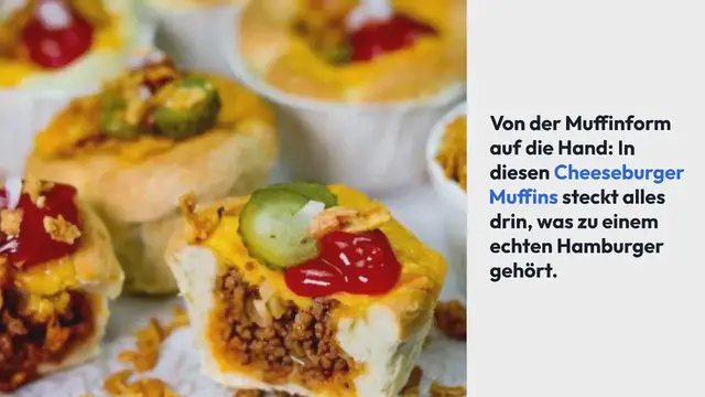 Video thumbnail for Cheeseburger Muffins