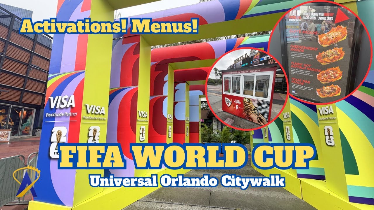 Video thumbnail for FIFA World Cup Activations in Universal Orlando Citywalk! Doritos, Coca Cola, Telemundo and more