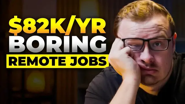 Video thumbnail for 9 Boring Remote Jobs That Pay BETTER Than You Think (2025)