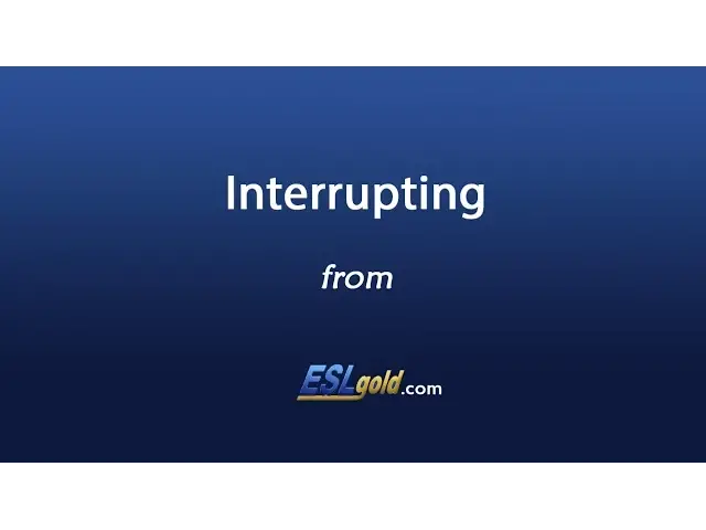 Video thumbnail for Free English Lessons:  Phrases for Interrupting
