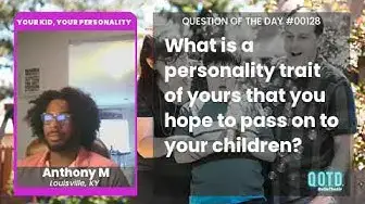 Video thumbnail for Anthony hopes his humor is hereditary!