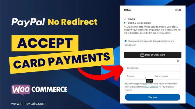Video thumbnail for Accept Credit Card Payments on WooCommerce with PayPal Advanced Checkout | No Redirect