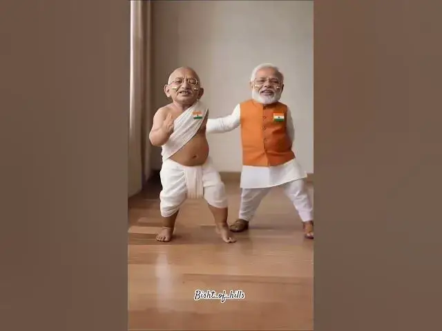 Video thumbnail for Gandhi and Modi republic day dance 🇮🇳 #26january #trending #viralvideo #funny #shortvideo