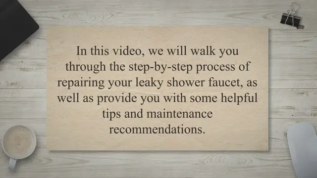 Video thumbnail for How to fix leaky shower faucet?