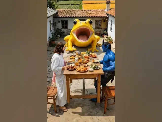 Video thumbnail for Jesus food eat frog☺️ #amen #jesus #oraçãoforte #oraçaodamanhã #oraçãodanoite #oraçãododia #shorts