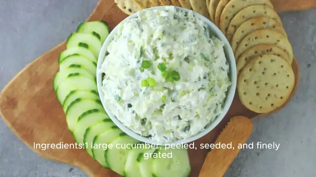 Video thumbnail for Cucumber Cream Cheese Spread Recipe