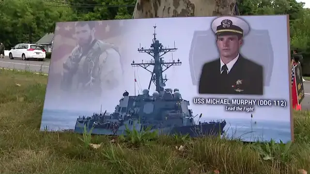 Video thumbnail for Annual tradition honoring an American hero from Patchogue