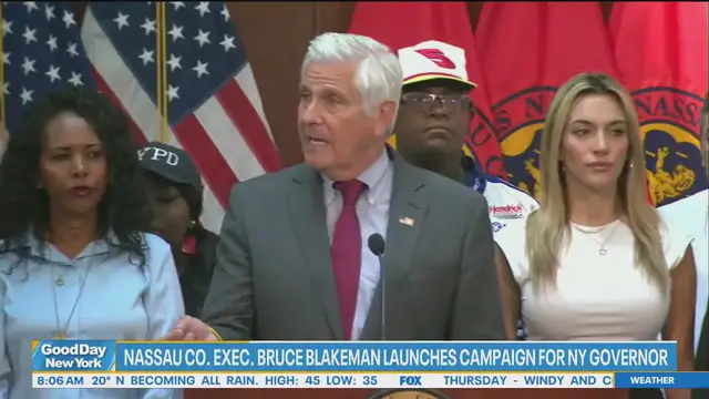 Video thumbnail for Bruce Blakeman launches run for New York governor, sparks GOP clash