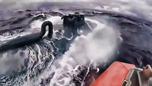'Video thumbnail for Semi-Submersible Drug Smuggling Vessel Stopped (2019)'