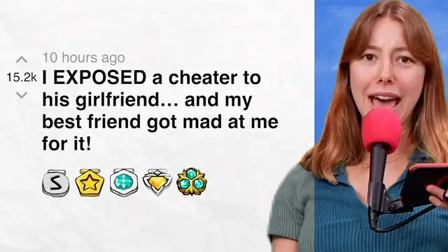 'Video thumbnail for I EXPOSED a cheater to his girlfriend… and my best friend got mad at me for it! | Reddit Stories'