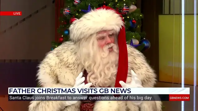 Video thumbnail for WATCH: Santa Claus joins GB News for an exclusive interview ahead of the big day
