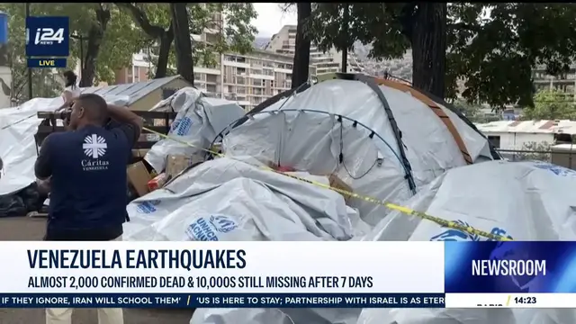 Video thumbnail for Venezuela earthquakes: Almost 2,000 confirmed dead & 10,000s still missing after 7 days