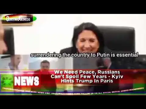 Video thumbnail for We Need Peace, Russians Can't Spoil Few Years - Kyiv Hints Trump In Paris