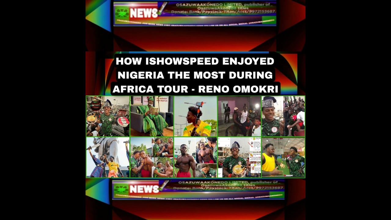 Video thumbnail for How IshowSpeed Enjoyed Nigeria The Most During Africa Tour - Reno Omokri