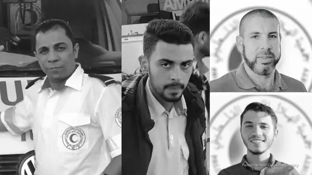 Video thumbnail for Humanitarian groups accuse Israel of covering up deaths of 15 aid workers