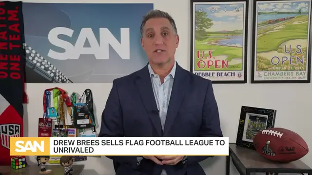 'Video thumbnail for NFL legend partners with deep pockets of Unrivaled Sports to grow flag football'