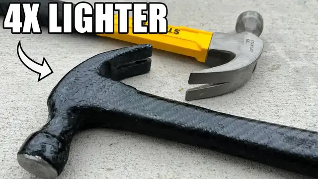 'Video thumbnail for Lightweight Carbon Fiber Hammer: DIY Mold Making & Testing'