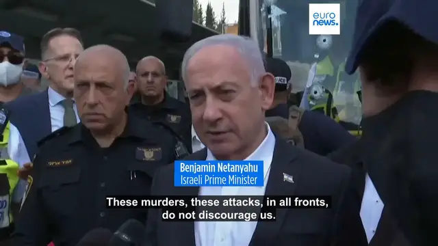 'Video thumbnail for At least six killed and several injured in Jerusalem shooting attack'