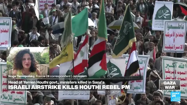 'Video thumbnail for After Israeli air strikes kill Houthi prime minister, Israel readies for counter-attack'