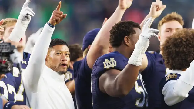 'Video thumbnail for notre dame fighting irish - a to z sports: marcus freeman staying put? coaching carousel & notre dame football rumors'
