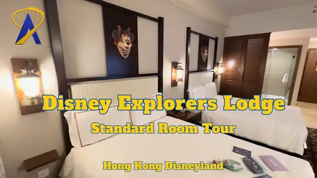 'Video thumbnail for Disney Explorers Lodge Standard Room Tour Hong Kong Disneyland'