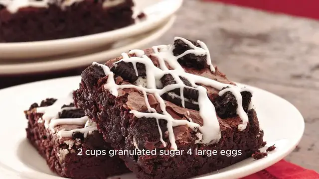 Video thumbnail for Oreo Brownies Recipe