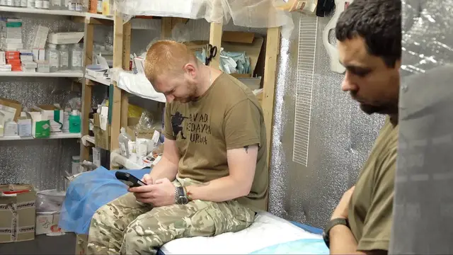 'Video thumbnail for Ukrainian medics risk lives on front line as Russia pushes west in Dnipro region'