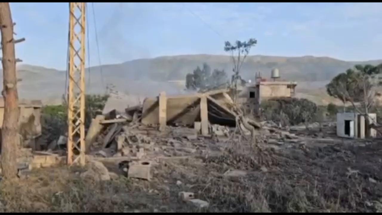 Video thumbnail for Lebanon: Aftermath of the Israeli airstrike on the town of Sohmor.