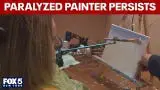 Video thumbnail for Paralyzed artist persists, continues to paint