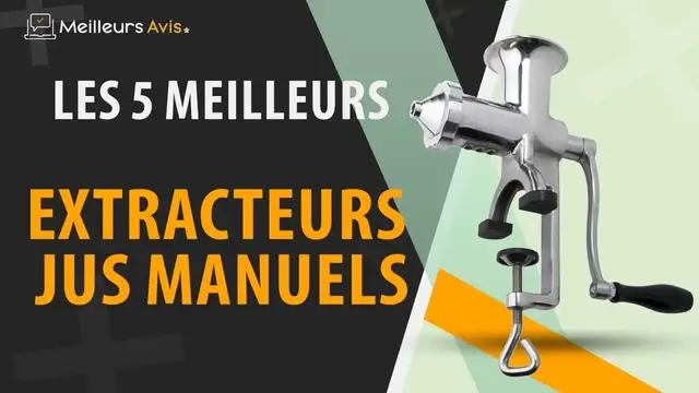 Video thumbnail for ⭐️ MEILLEUR EXTRACTEUR DE JUS MANUEL - Avis & Guide d'achat (Comparatif 2023)