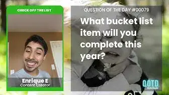 Video thumbnail for Enrique has big social media goals on his bucket list!