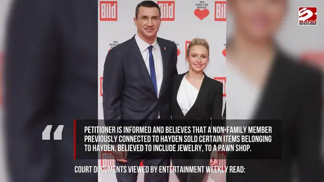 Video thumbnail for Hayden Panettiere's jewellery has already been sold off, according to her former fiancé Wladimir Klitschko.