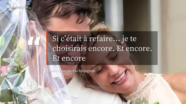 Video thumbnail for Élodie Gossuin et Bertrand Lacherie se disent à nouveau «oui» pour leurs 20 ans de mariage.
